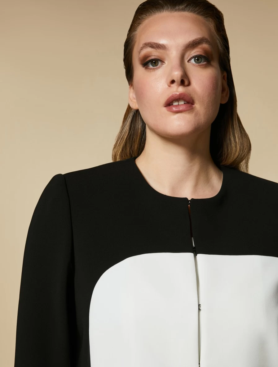 Marina Rinaldi Women's Black Two-Tone Triacetate Jacket