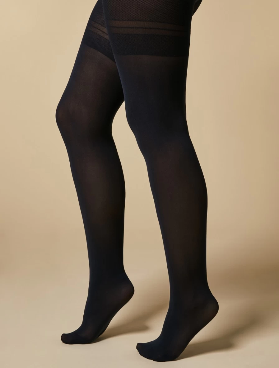 Marina Rinaldi Women's Dark Navy 60 Denier Microfibre Tights - Premium Comfort & Style