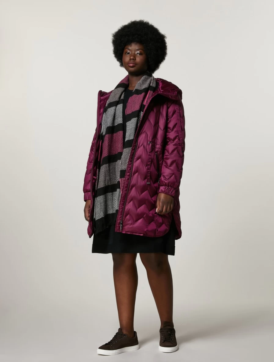 Marina Rinaldi Women's Fuchsia Wool and Alpaca Stole Wrap Shawl
