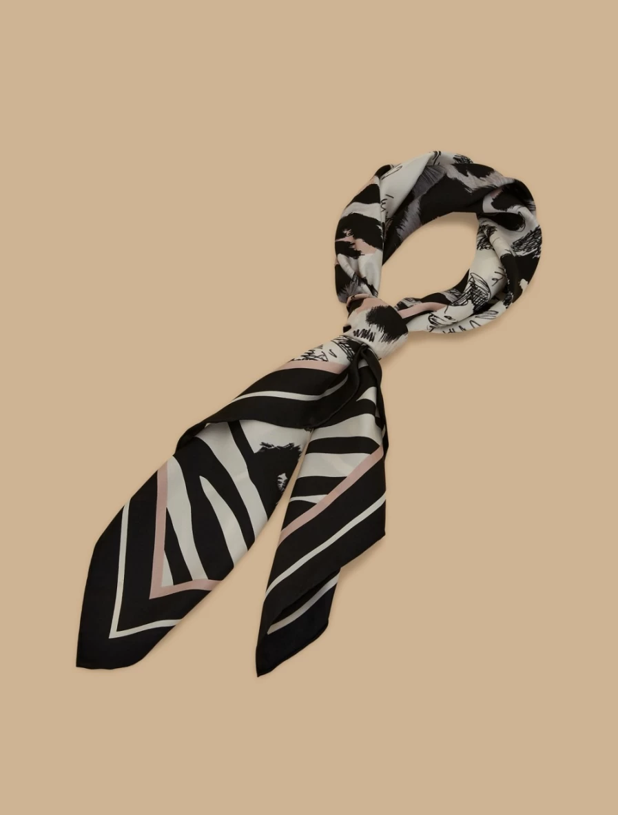 Marina Rinaldi Women's Pink Silk Twill Scarf - Elegant & Lightweight Fashion Accessory