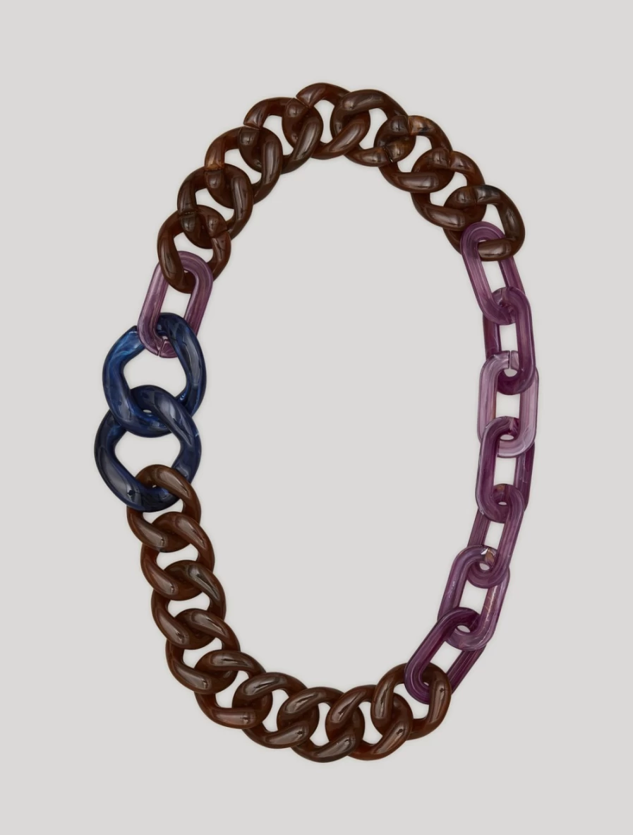 Marina Rinaldi Women's Brown Multi-Chain Layered Necklace
