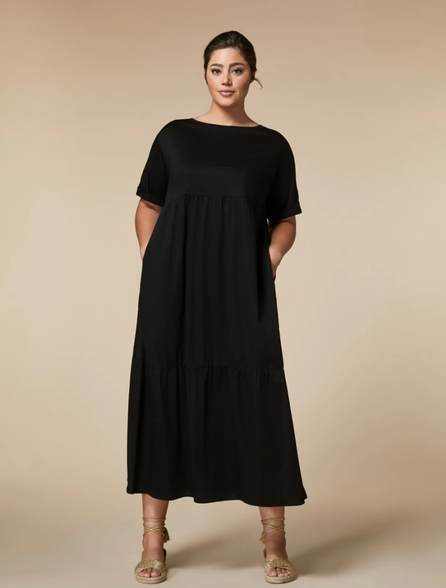 "Marina Rinaldi Women's Black Cotton Sweater"