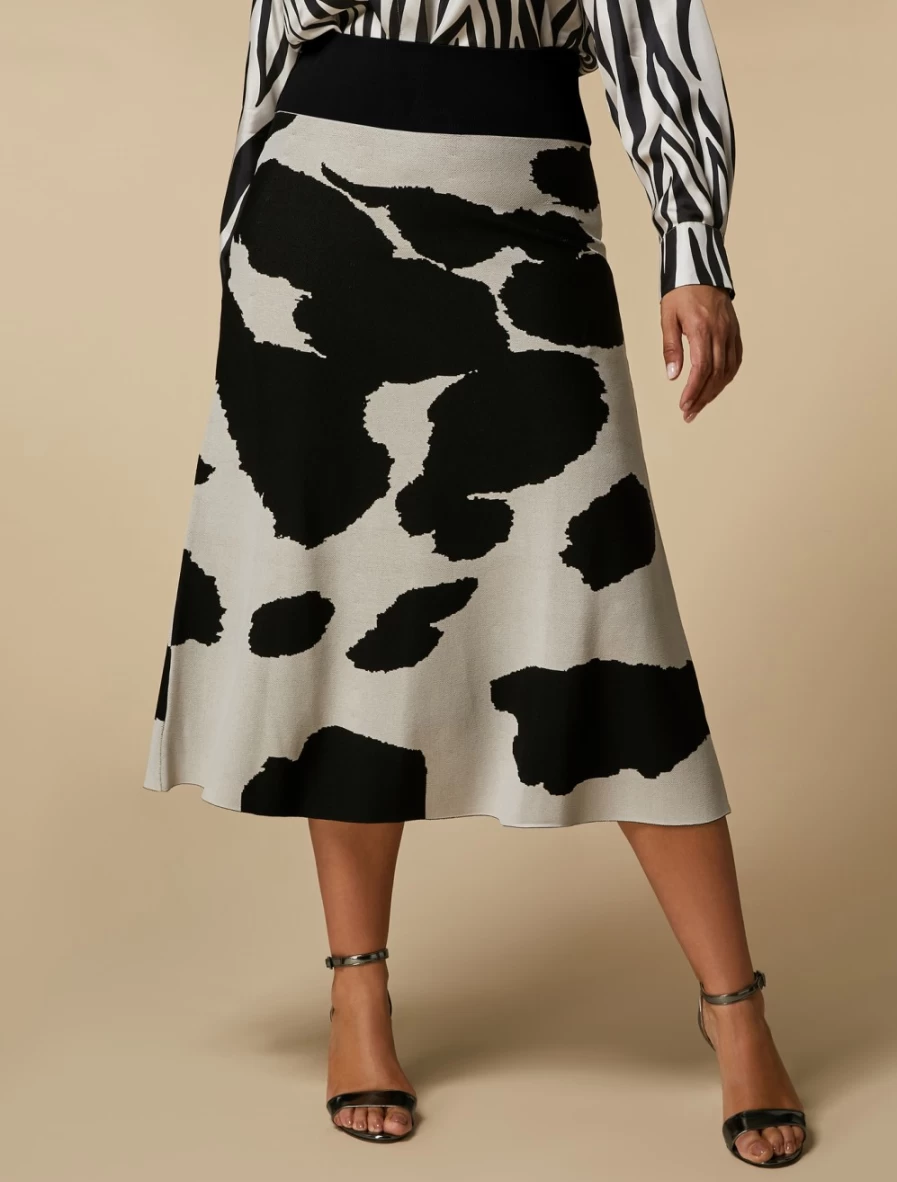 Marina Rinaldi Women's Colonial Jacquard Viscose Skirt