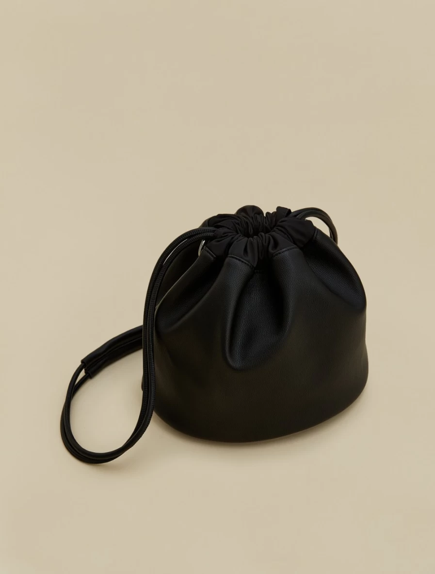 Marina Rinaldi Women's Black Sack Bag - Stylish & Versatile Handbag for Everyday Use