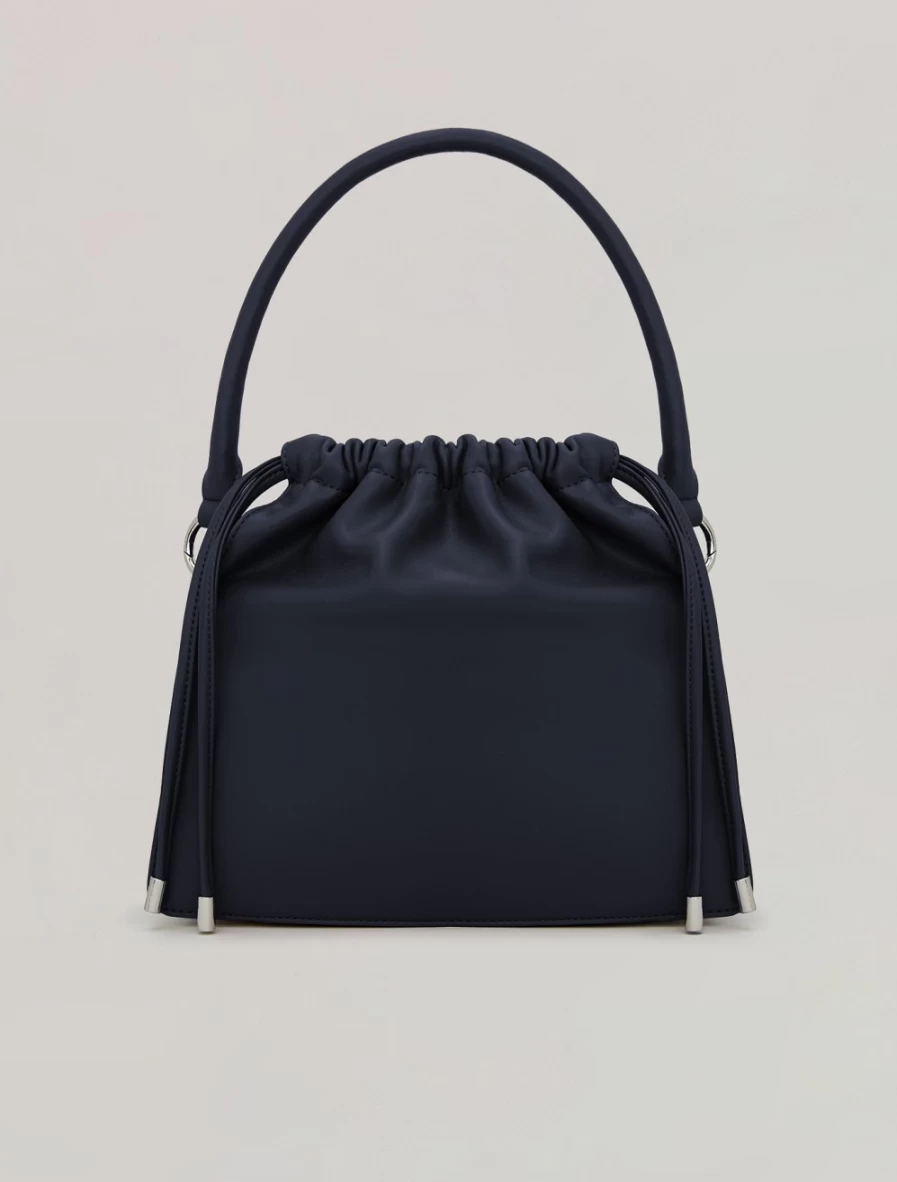 Marina Rinaldi Women's Dark Navy Drawstring Shoulder Bag