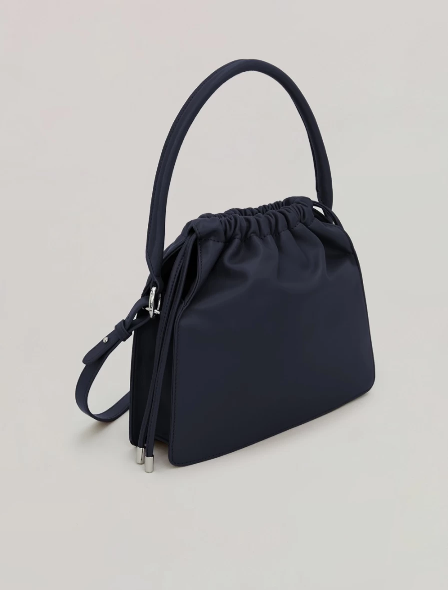 Marina Rinaldi Women's Dark Navy Drawstring Shoulder Bag