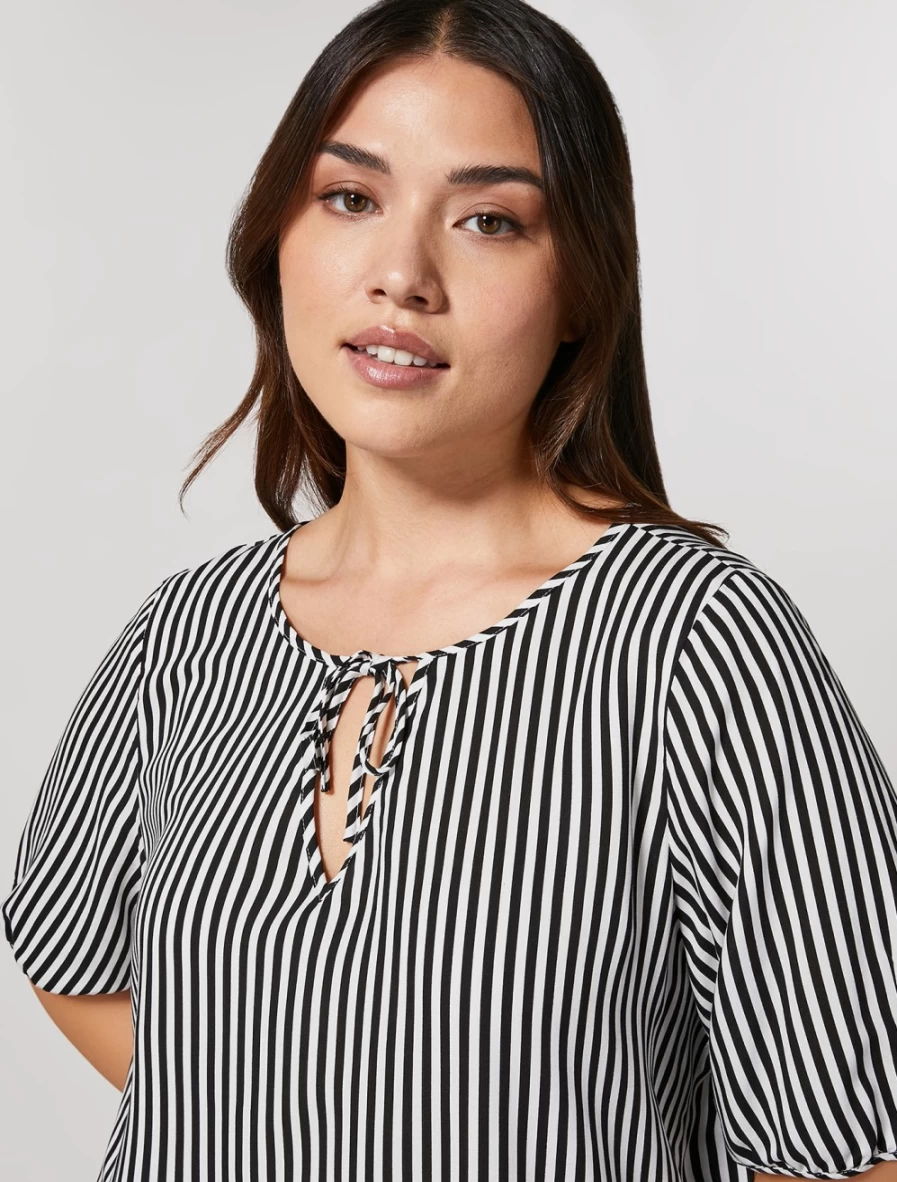 Marina Rinaldi Women's White Printed Viscose Blouse
