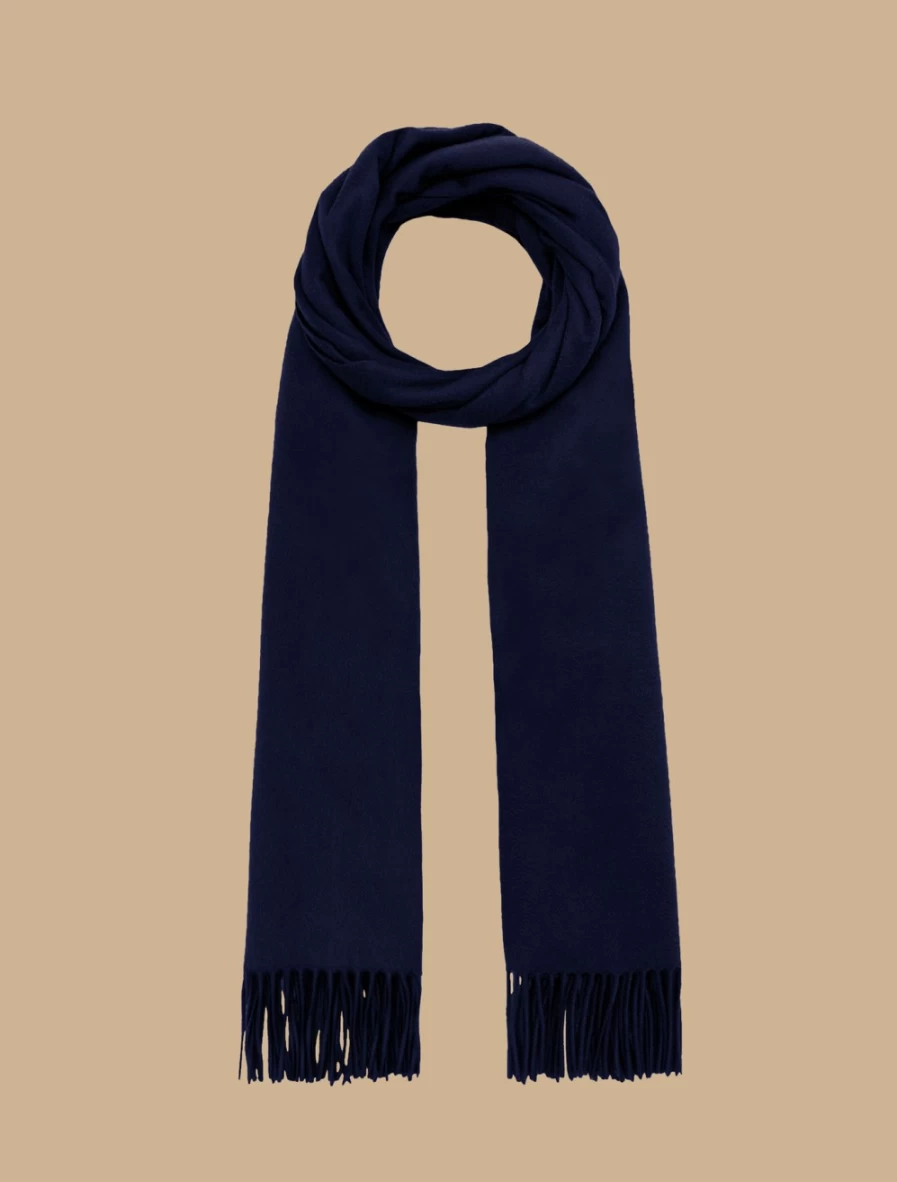 Marina Rinaldi Women's Dark Navy Cashmere Stole Wrap Shawl