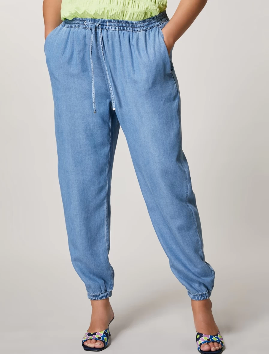 Marina Rinaldi Women's Dark Navy Light Tencel Jeans