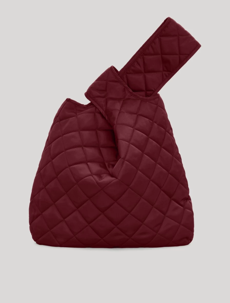 Marina Rinaldi Women's Bordeaux Technical Satin Handbag