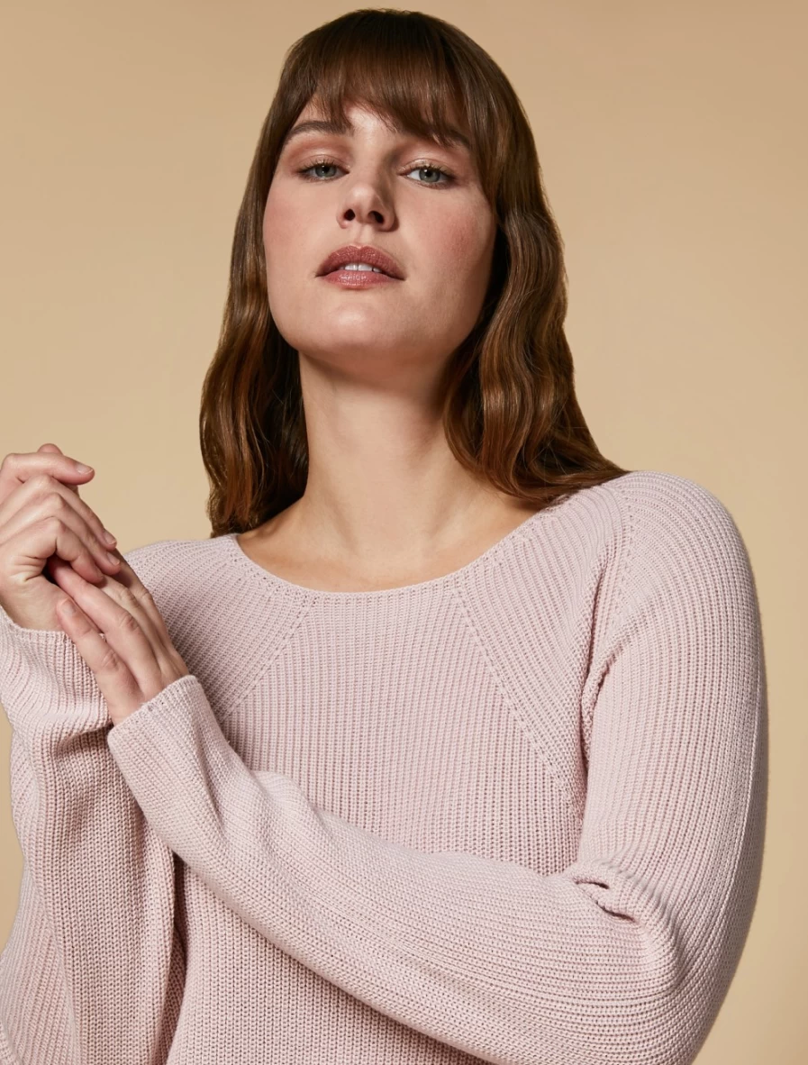"Marina Rinaldi Women's Lilac Cotton Sweater"