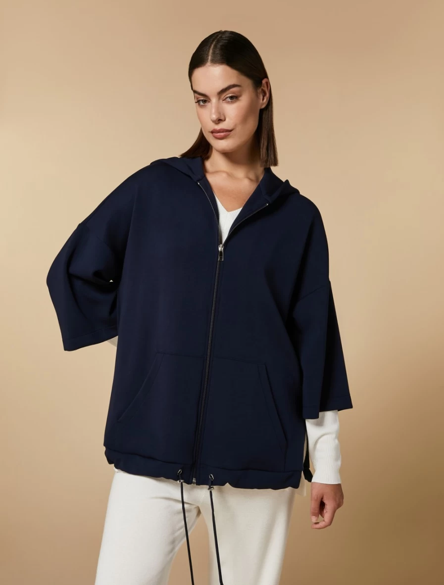 Marina Rinaldi Women's Dark Navy Technical Jersey Jacket
