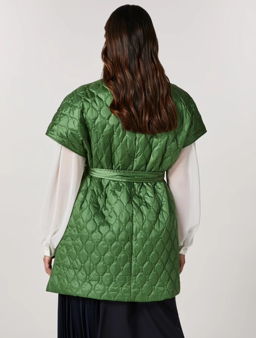 Marina Rinaldi Women's Green Nylon Vest Gilet Lightweight Outdoor Wear