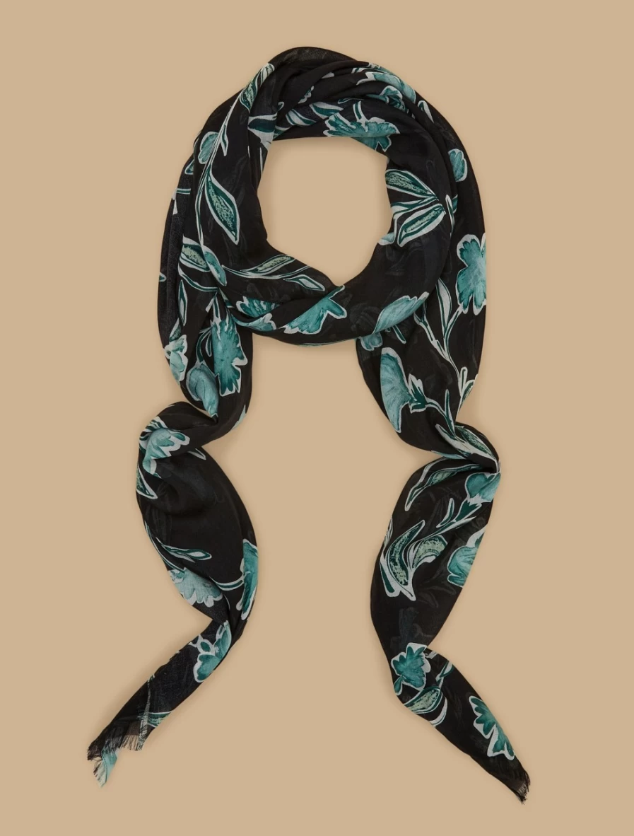 Marina Rinaldi Women's Green Modal Silk Stole - Luxurious Wrap Scarf