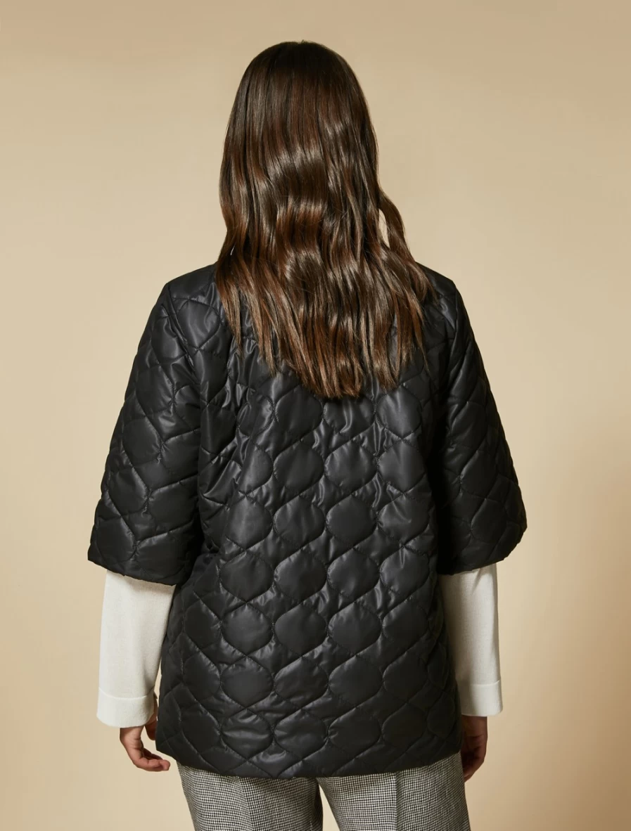 Marina Rinaldi Women's Black Quilted Down Jacket - Warm Winter Coat
