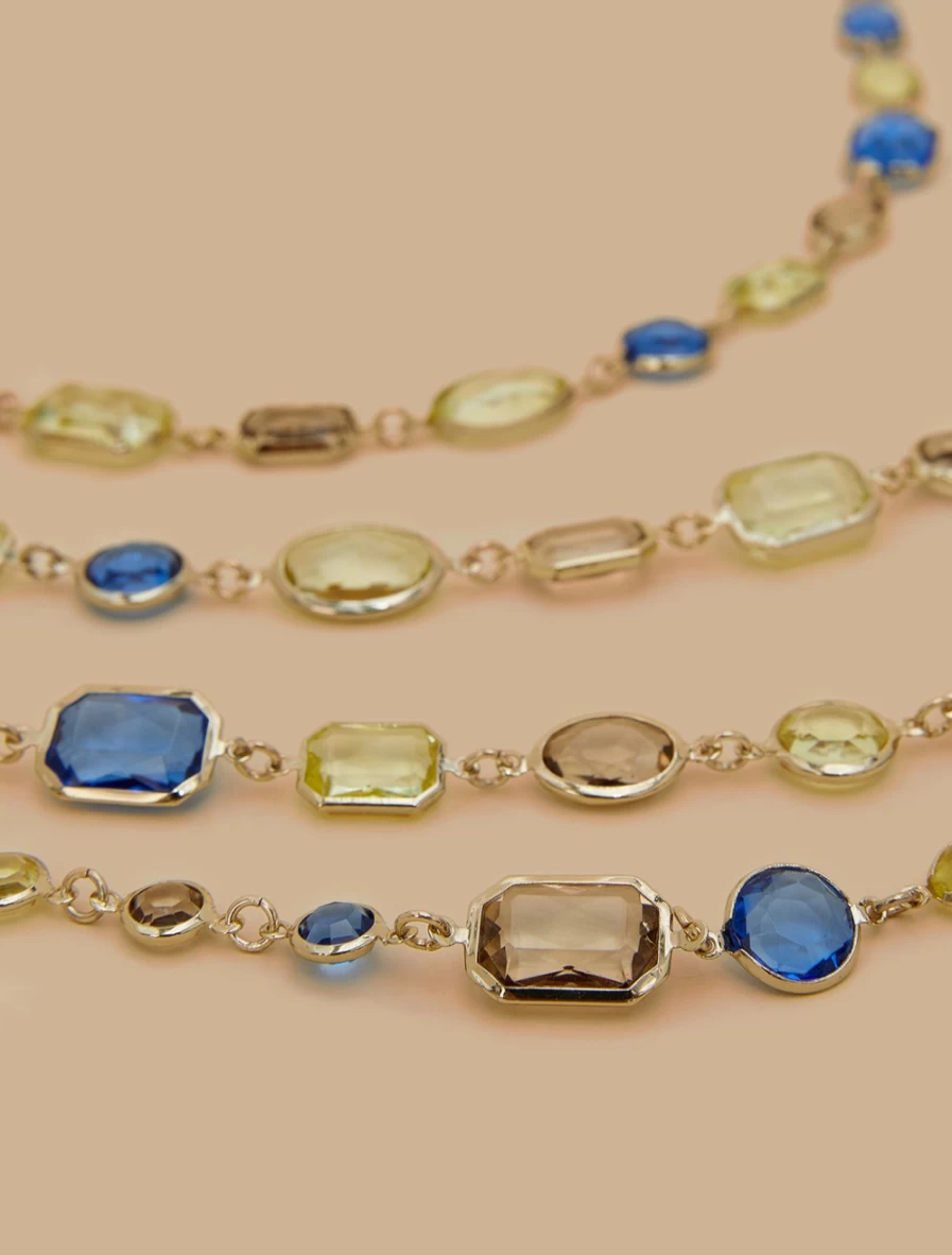 Marina Rinaldi Women's Chaton Necklace in Elegant China Blue | Timeless Fashion Jewelry