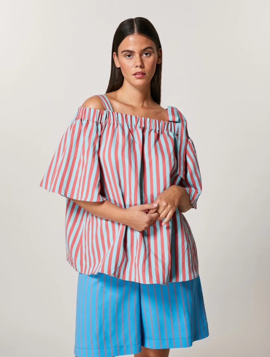 "Marina Rinaldi Women's Green Viscose Top | Stylish & Comfortable Blouse"