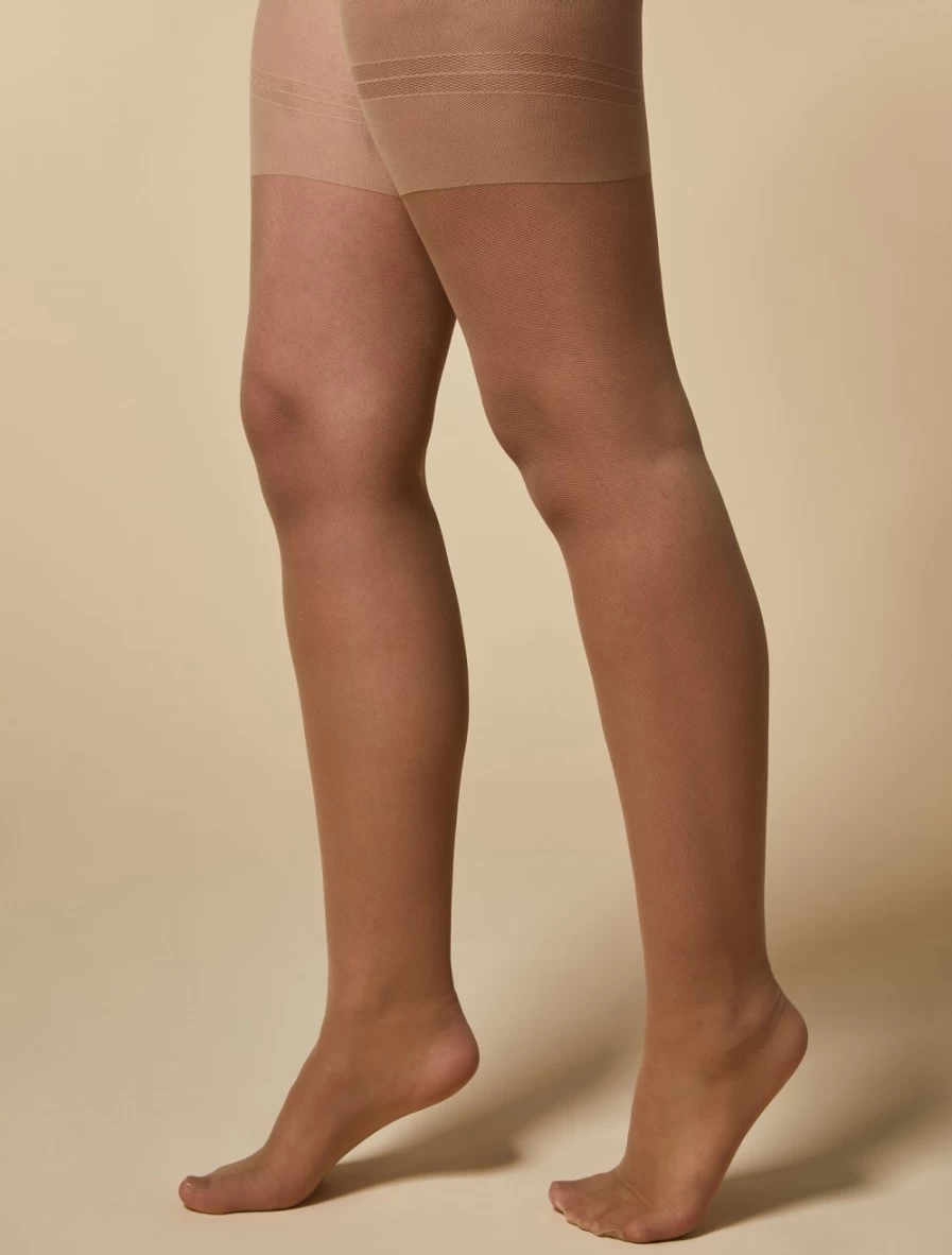 Marina Rinaldi Women's Pink 20 Denier Tulle Tights - Sheer Elegant Hosiery