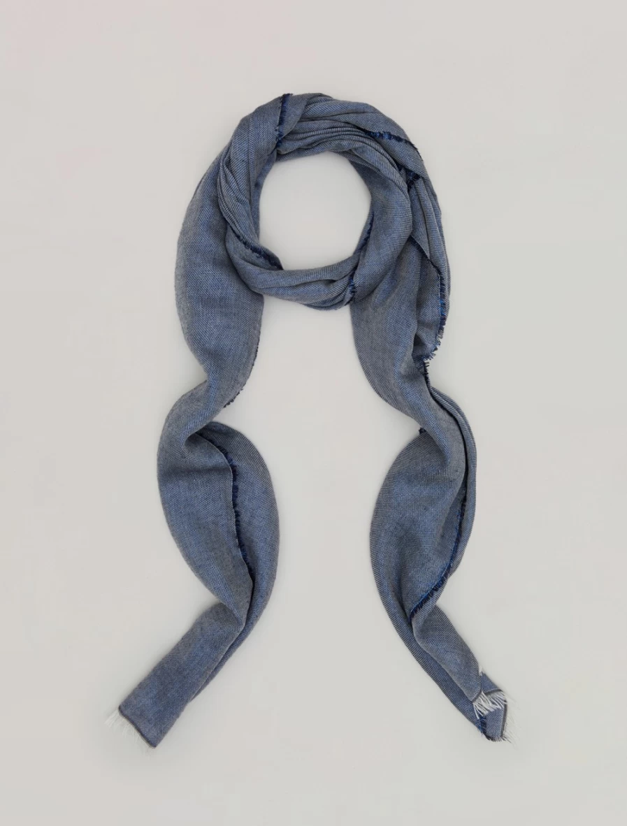Marina Rinaldi Women's Dark Navy Striped Stole - Elegant Fashion Scarf Wrap