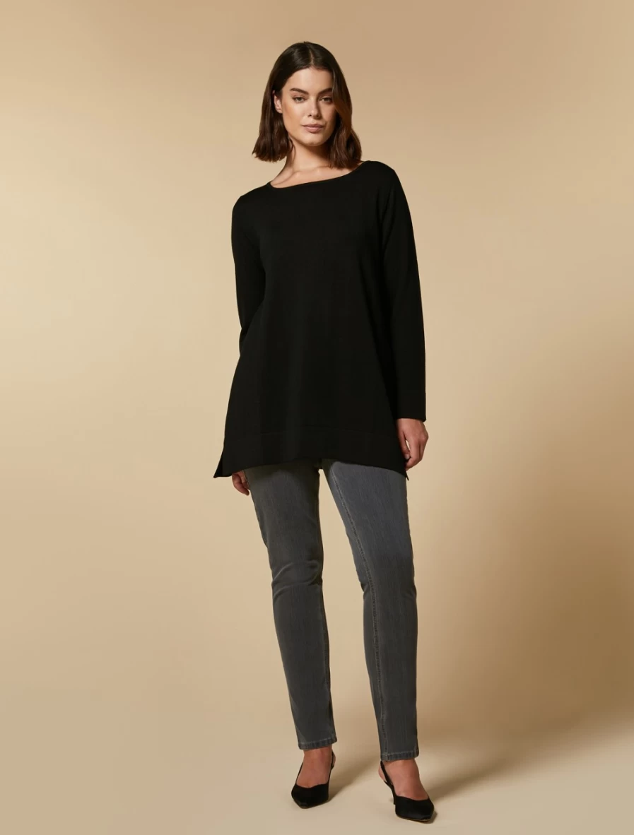 Marina Rinaldi Women's Light Grey Wonder Fit Jersey Denim Jeans