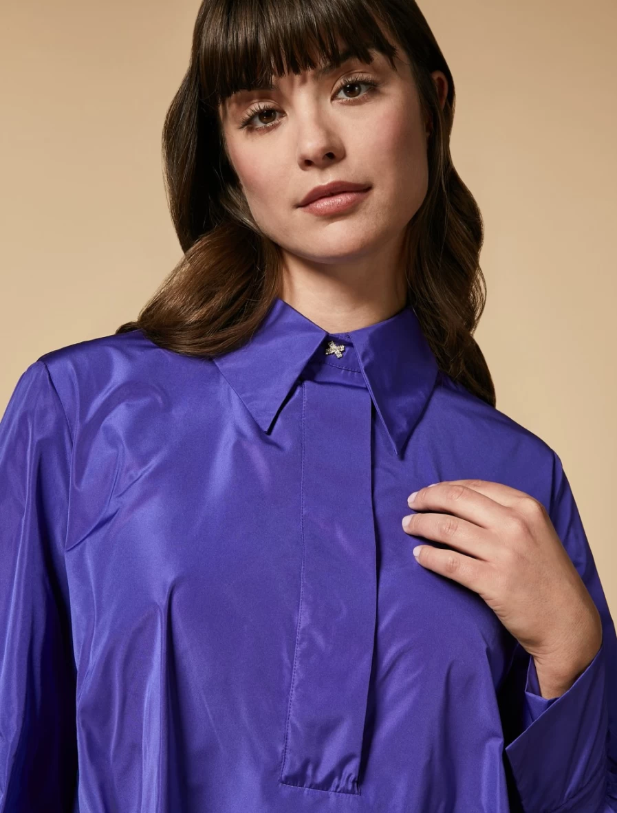Marina Rinaldi Women's Purple Duchesse Tunic Top