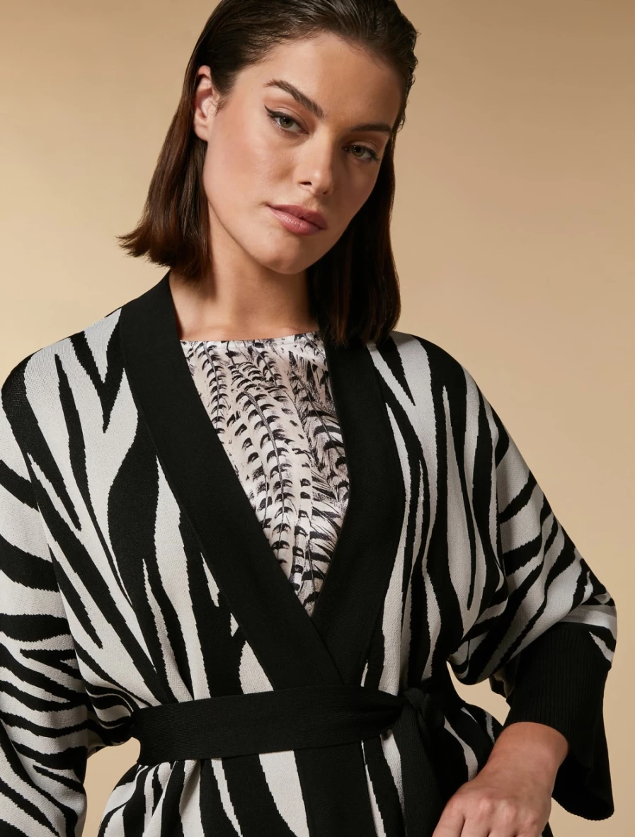 Marina Rinaldi Women's Colonial Viscose Cardigan – Lightweight Knit Sweater