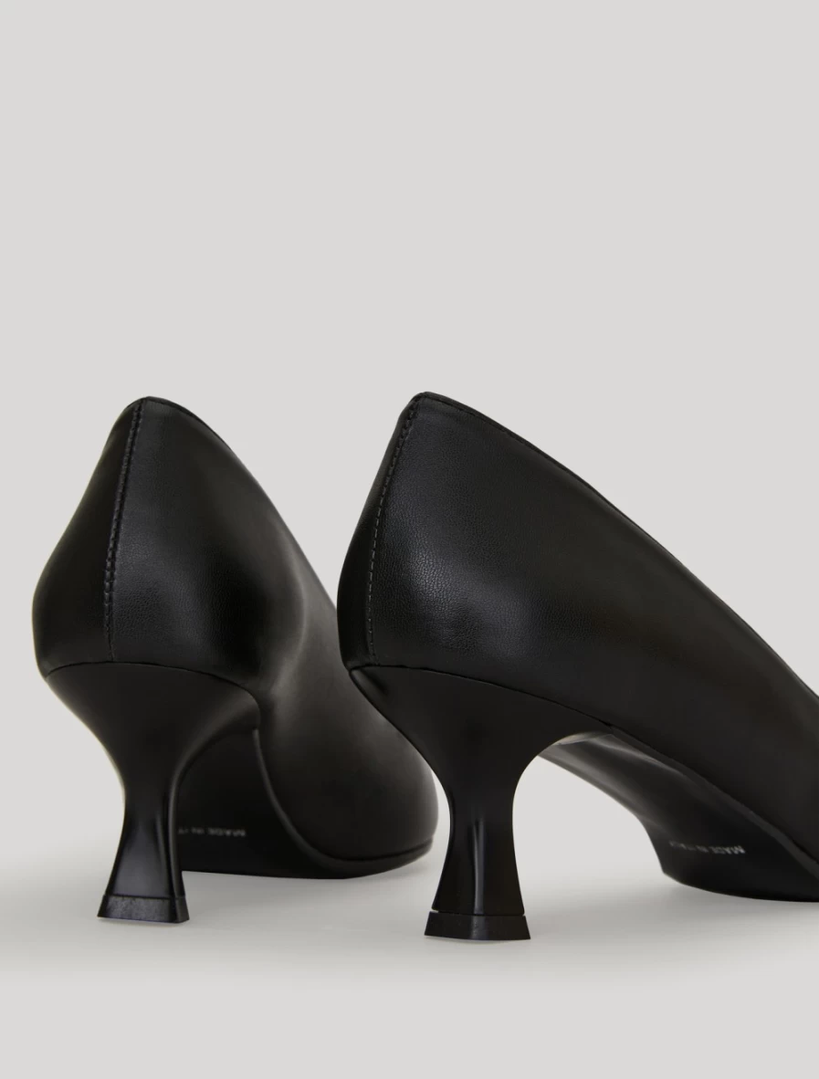 Marina Rinaldi Women's Black Nappa Leather Court Shoes
