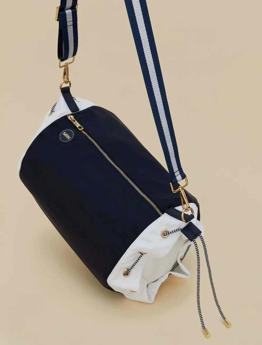Marina Rinaldi Women's Dark Navy Two-Tone Crossbody Bag