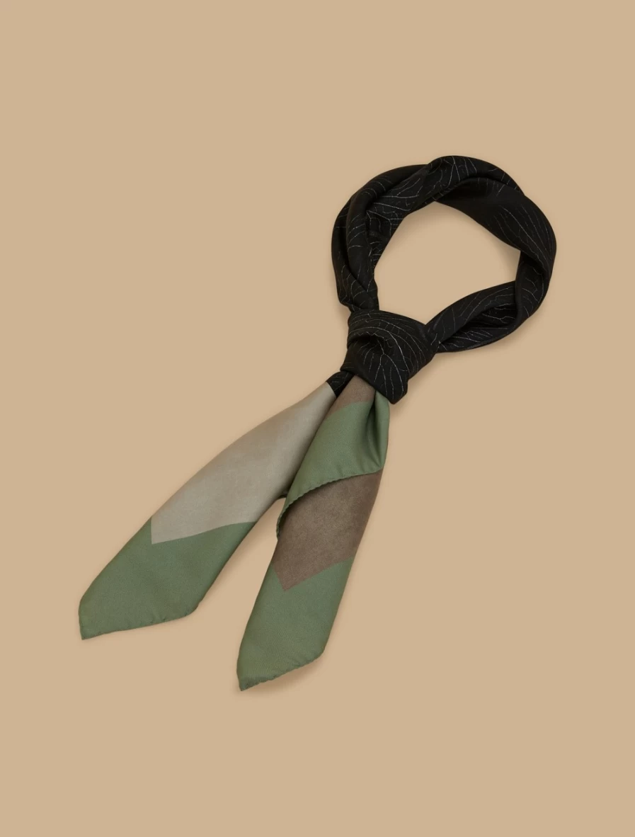 Marina Rinaldi Women's White Silk Twill Scarf - Elegant & Lightweight Fashion Accessory